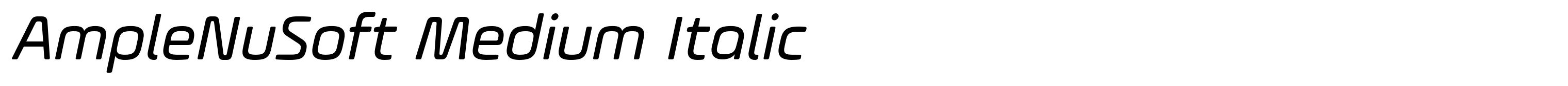 AmpleNuSoft Medium Italic